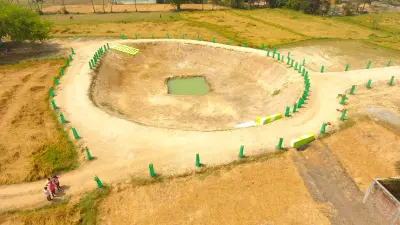 Pond in Thondankulam village after desilting